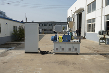 Twin Shaft Compound Food Processing Twin Screw Extruder With Side Massaging Feeder 
