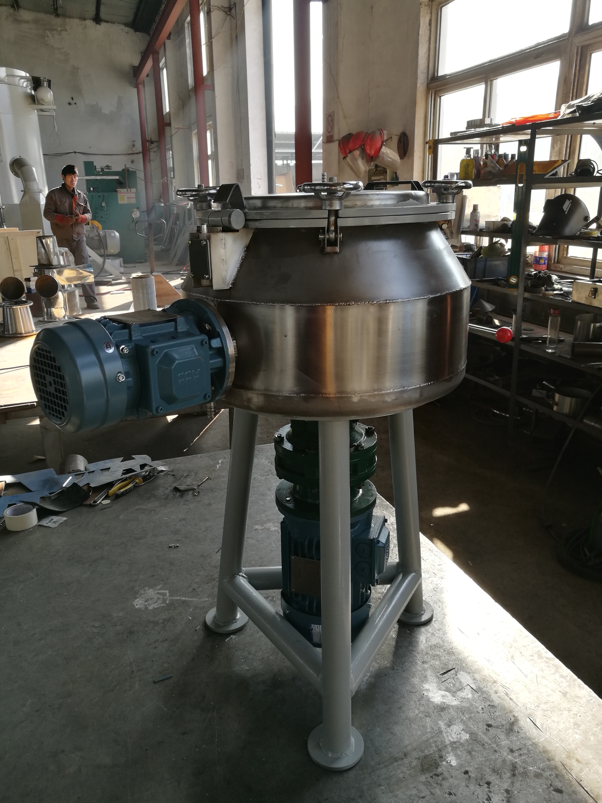 Horizontal Powder Paint Powder Coating High Speed Mixer