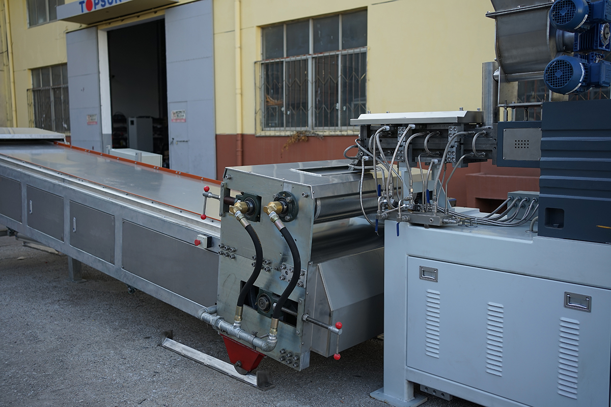 Twin Shaft High Capacity Food Processing Twin Screw Extruder